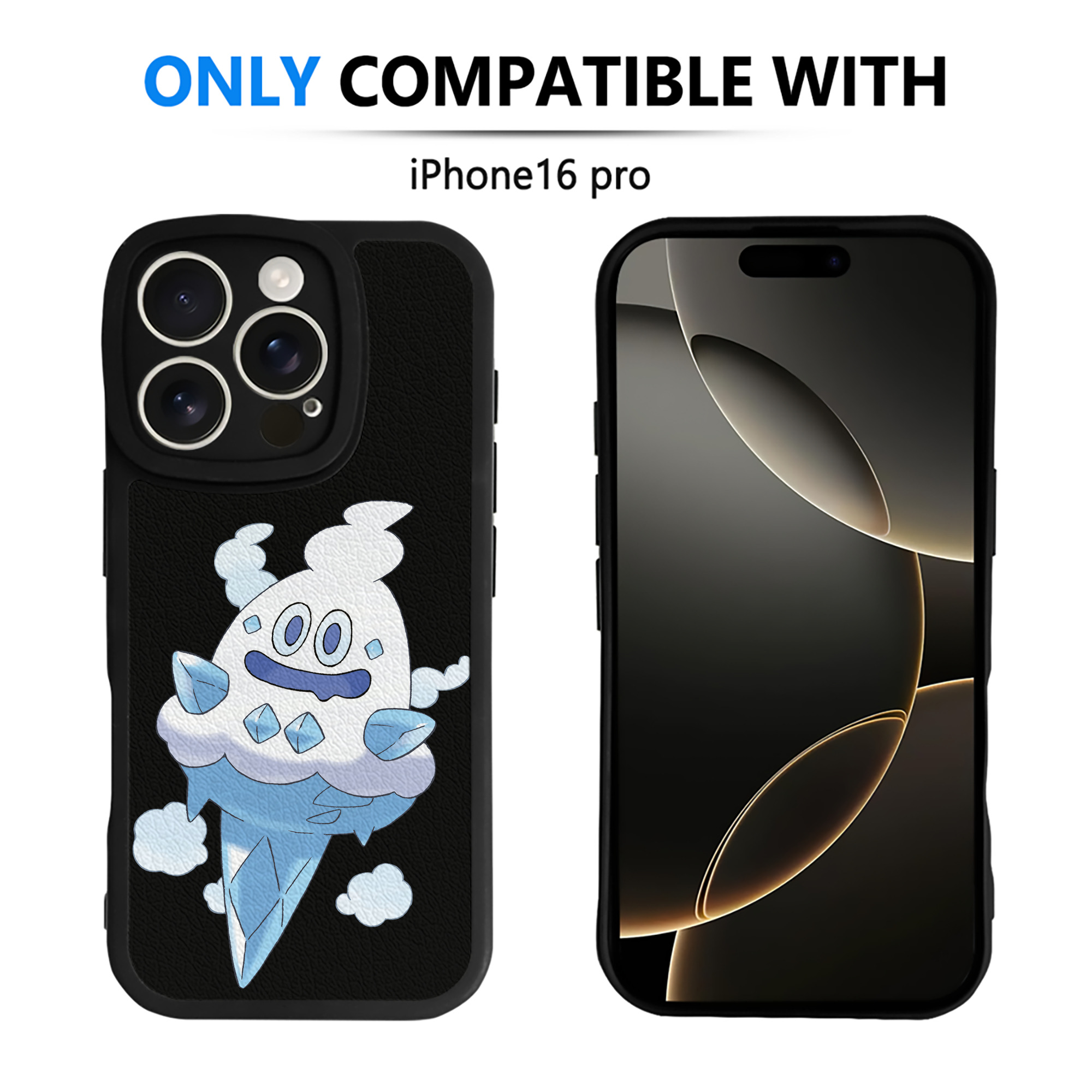 （画像用） ポケットモンスター Pokémon 【iPhone 16シリーズ対応】シリコンスマホケース（レザー調） 材質：シリコン